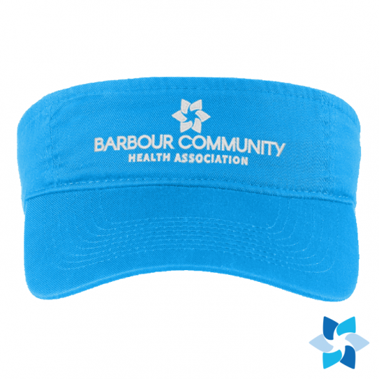 "BCHA LOGO" EMBROIDERED SAPPHIRE VISOR