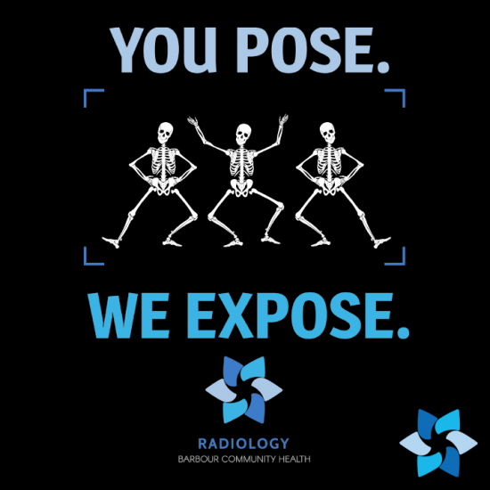 "BCHA RADIOLOGY" BLACK LONG SLEEVE T-SHIRT