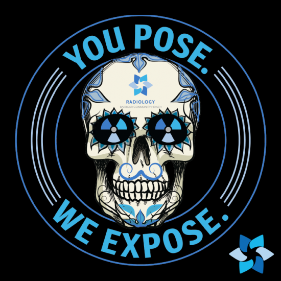 "BCHA RADIOLOGY" BLACK LONG SLEEVE T-SHIRT