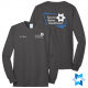 "BCHA - TURN TO BETTER HEALTHCARE" SCREEN PRINTED CHARCOAL LONG SLEEVE T-SHIRT