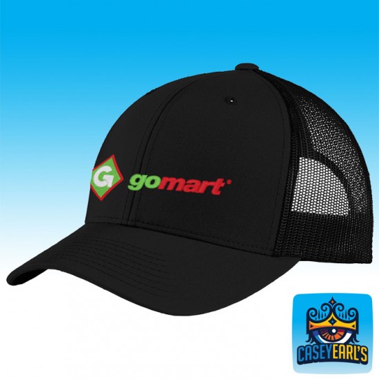 Gomart STC39 Black Sport-Tek Yupoong Retro Trucker Cap